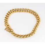 A 15ct yellow gold bracelet, 18.7 grams