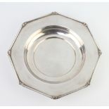 A Continental octagonal silver shallow dish 23cm, 228 grams