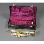 A Jupiter brass trumpet no. 409142