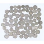 A quantity of pre-1947 coinage, 260 grams