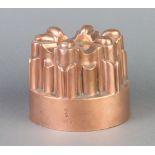 Benham, a 19th Century cylindrical copper jelly mould marked 326 11cm x 13.5cm