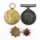 A WWI medal to D/29108 Pte.H.Withers.6.DMS together with a Victory medal to T/369922 Pte.H.Knowles.