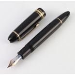 A gentleman's Montblanc fountain pen with 14ct nib