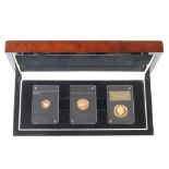 A Battle of The Atlantic gold coin set comprising 2016 sovereign, 2016 half sovereign and 2016