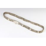 A Continental silver mesh belt, 140 grams