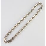 A stylish silver necklace 160 grams