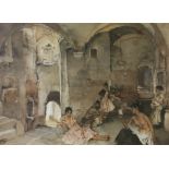 Sir William Russell Flint, limited edition print no. 574/850, study of Spanish ladies 52cm x 70m