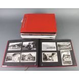 Five albums of 1950's and later postcards and photographs of Austria, Italy, Germany