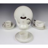 A Royal Doulton Morning Star coffee and dinner service comprising 10 coffee cups, 10 saucers, 5