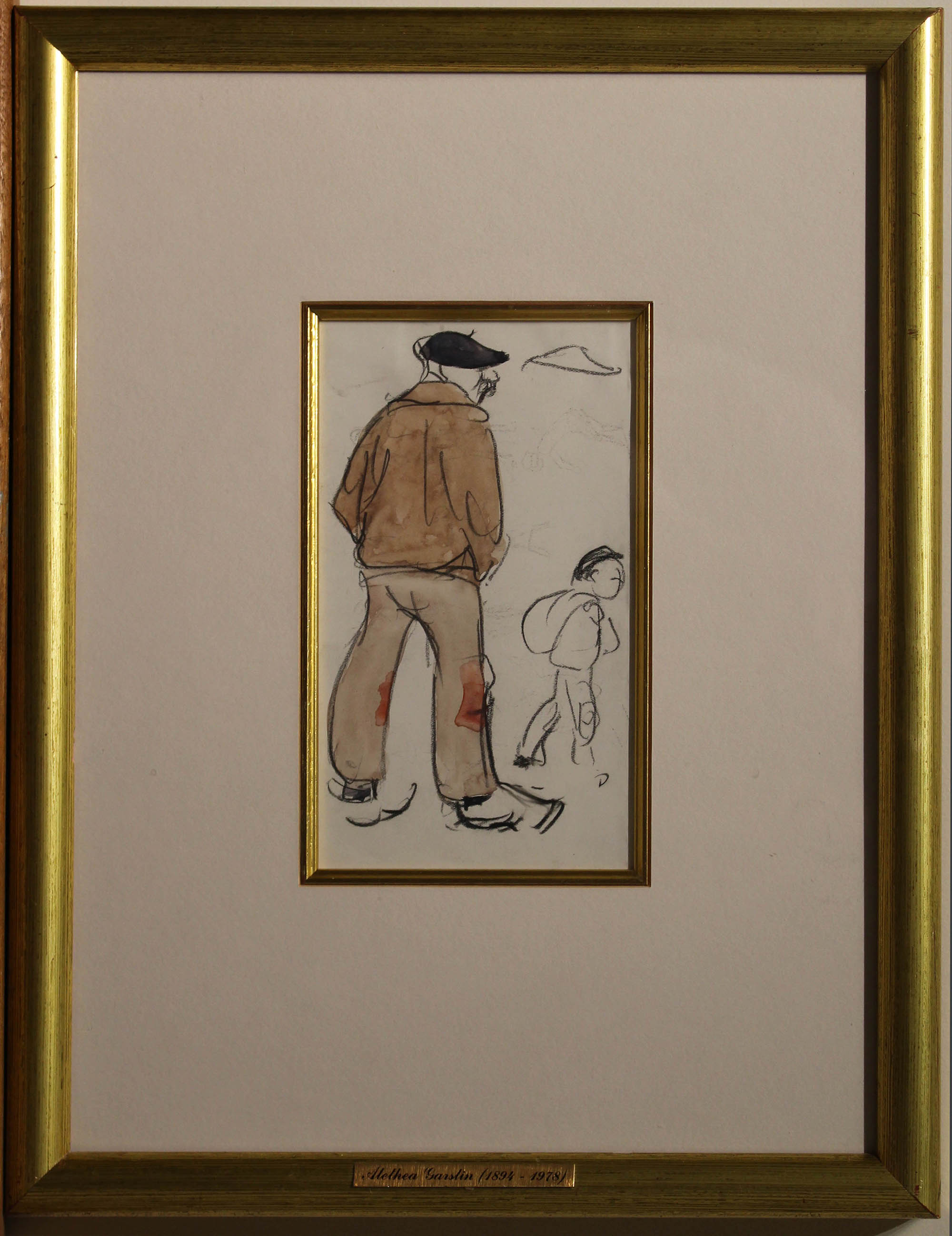 Breton Man with Son by Alethea Garstin - Image 2 of 2