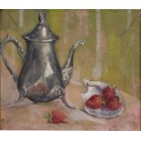 STRAWBERRIES AND TEA POT by Arthur Hance