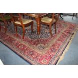 A LARGE TURKISH RUG