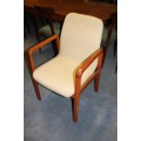 A SET OF SIX DINING CHAIRS