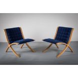 A PAIR OF DANISH EASY CHAIRS by Fritz Hansen