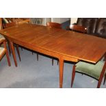 A TEAK DINING TABLE