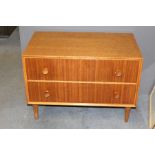 A TEAK LOW CHEST