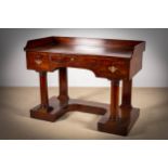 A mahogany side table, 19th Century