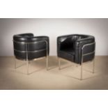 A PAIR OF TUB CHAIRS, ITALIAN