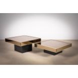 TWO SQUARE LOW TABLES