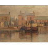 FIRST LOCK, GRAND CANAL - HAZY AFTERNOON by Alexander Williams