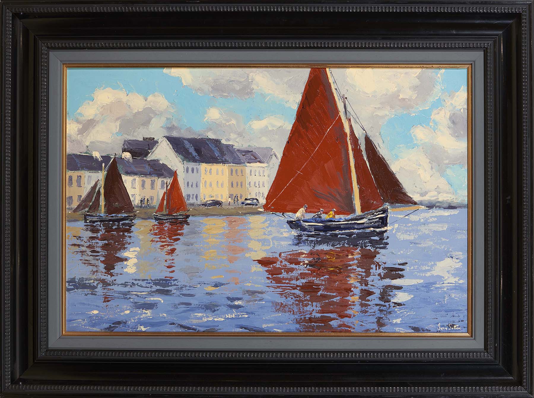 CLADDAGH REFLECTIONS, GALWAY CITY by Ivan Sutton - Image 2 of 2