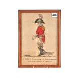 R. DIGHTON, EARLY 19TH CENTURY HAND COLOURED PRINT entitled "A NOBLE COMMANDER FROM SOUTH