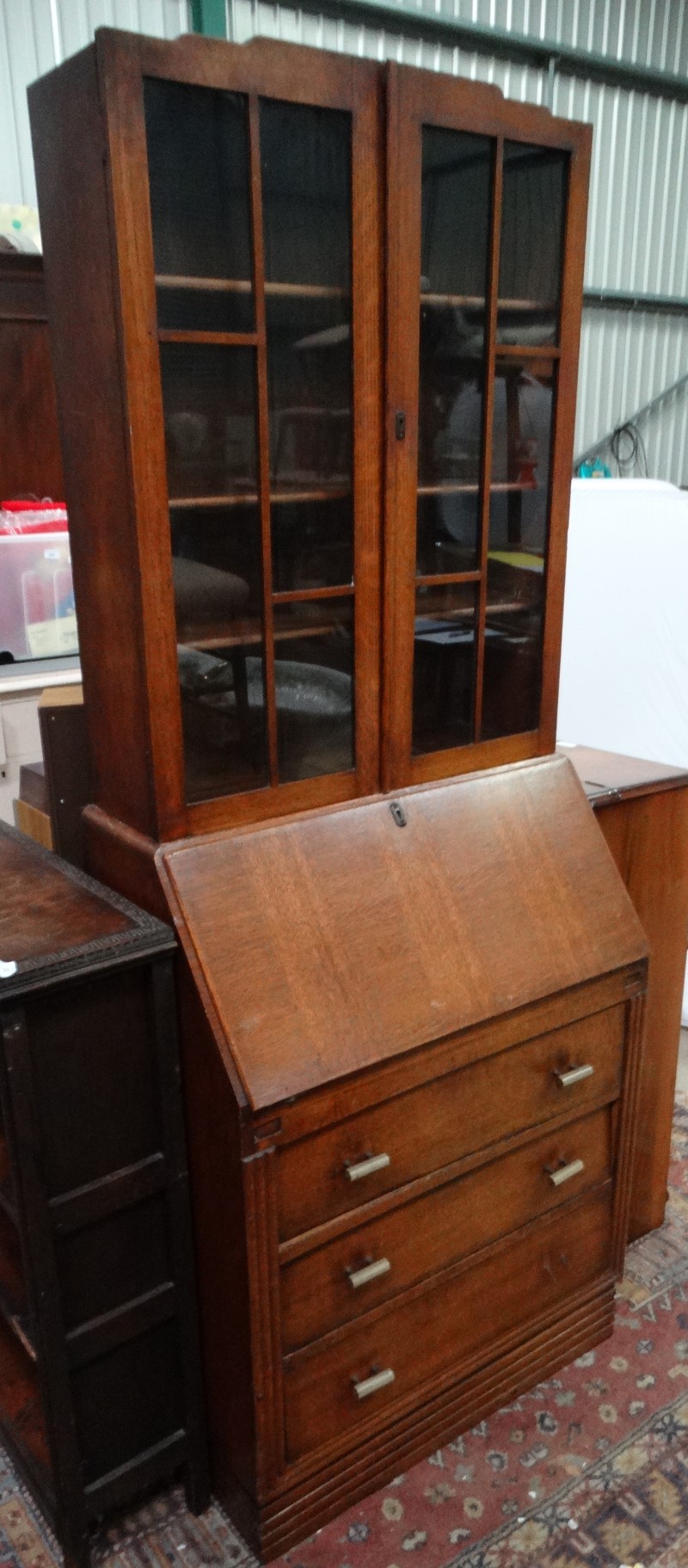 1930/40s bureau bookcase CONDITION: Please Note - we do not make reference to the - Image 6 of 6