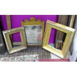 Two gilt frames,