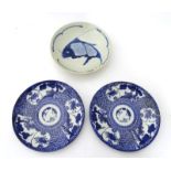 Three items of oriental ceramics,