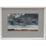 G Richard Mortimer c1965, Watercolour, ' Evening nr Colchester ', Inscribed,