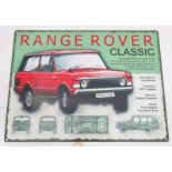 21stC Metal sign 15 3/4" x 11 3/4" wide "Classic Range Rover" with model information