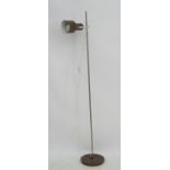 Vintage Retro : A Danish Standard lamp , with pointable light , brown livery ,
