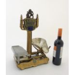 Quick Action Scales: 'Herbert & Sons, Lion' shop balance scales,