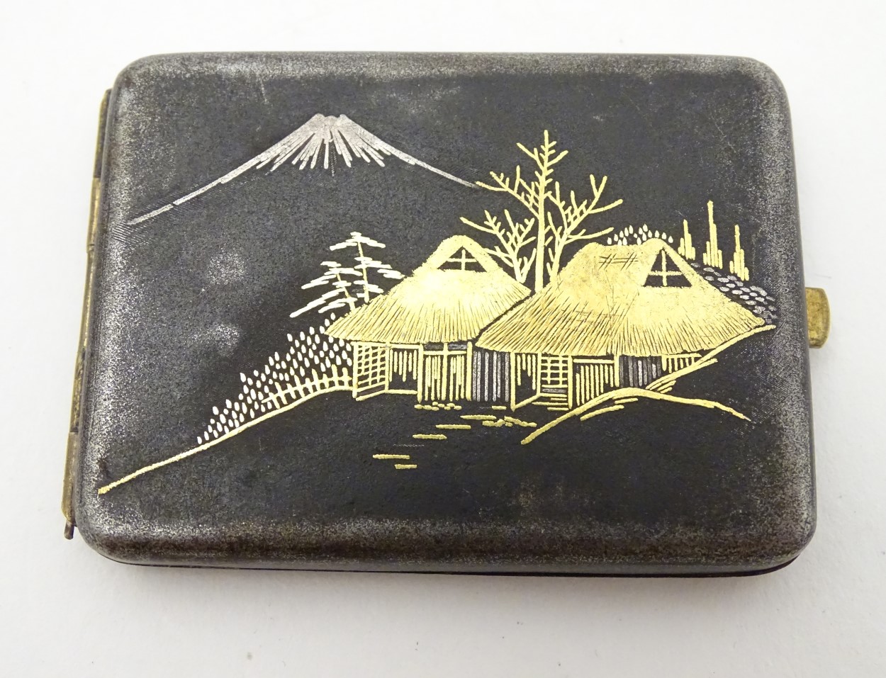 An early 20thC Japanese Amita match box case , - Image 2 of 9