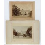 Photography : Mosely , Neath , Wales, Two 19 thC sepia photographs, Both of a house ,