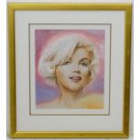 Gordon King, 1939,  Watercolour and body colour,  Portrait of Marilyn Monroe,