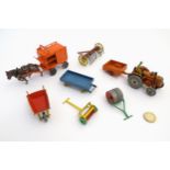 Diecast toys: A quantity of assorted farming related diecast toys.