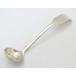 A silver fiddle pattern salt ladle hallmarked London 1833 maker Jonathan Hayne approx 4 1/2" long