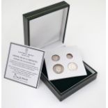 Coins: Edward VIII 1936 Maundy Set of 4 silver proof pattern coins issued by The London Mint,