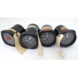 Militaria: A collection of four mid-20thC avionic instrument dials (type KPA-0301W pressure gauges)