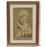 Mary Ann Fanny Sterling (1815-1895), Musical hall / theatre signed sepia photograph , 1889,