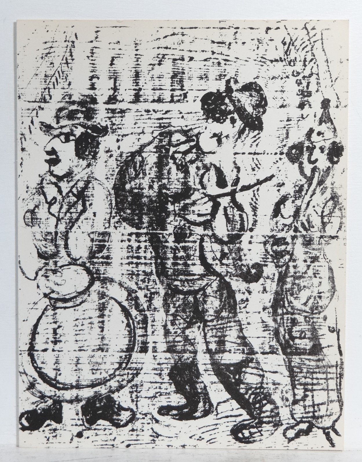 Marc Chagall (1887-1985) Russian French, An original lithograph 1963. Les Musiciens vagabonds.