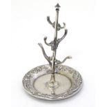 An American Sterling silver ring tree by Gorham Manufacturing Co.