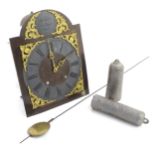 CH Gallet, Horloger Eecloo: (Belgium) a Continental wall clock, signed,