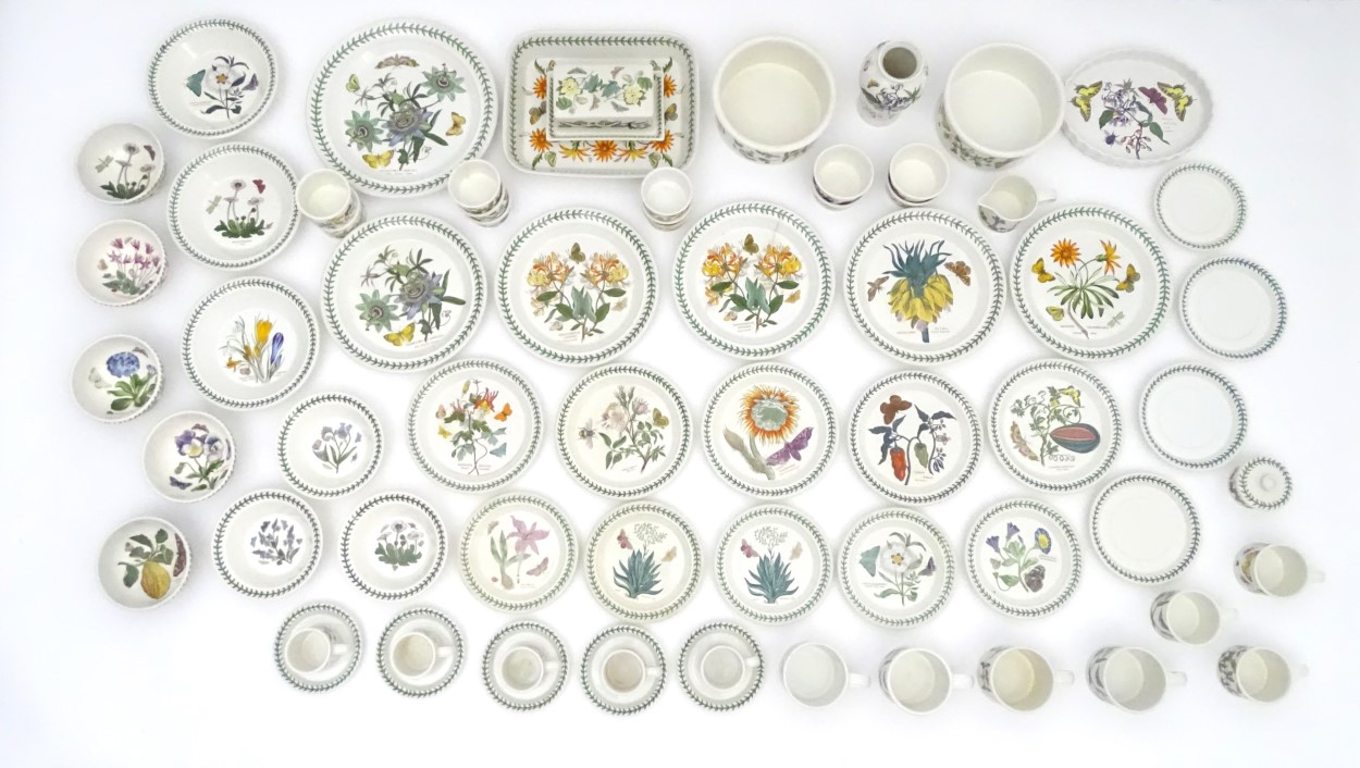 A large quantity of Portmeirion dinner wares of various ages in 'Botanic Garden',