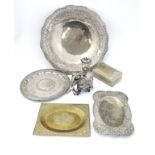 Assorted white metal,