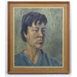 Ronald Ossary Dunlop (1894-1973), Irish, Oil on board, Portrait of a young man, Signed lower left,