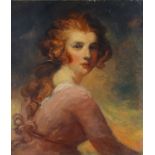 George Romney (1734-1802), Oil on canvas, Lady Hamilton as Miranda,