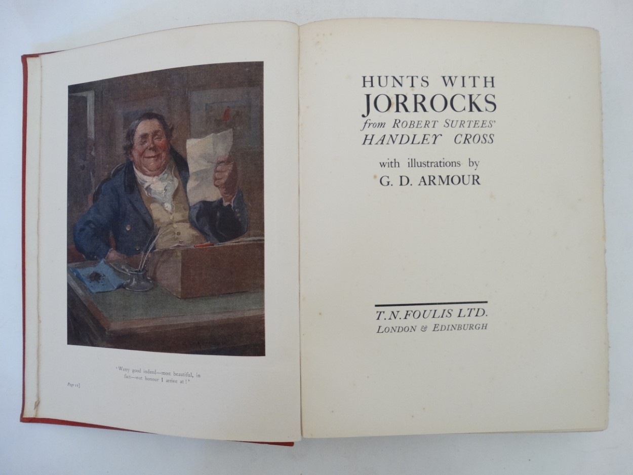 Hunting Books: 'Hunts with Jorrocks from Robert Surtees' Handley Cross' with illustrations by G.D. - Image 7 of 7