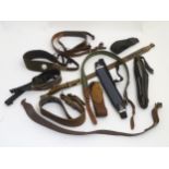 Shooting: a selection of rifle and shotgun slings, to include examples by Viper, BSA, Alexander,